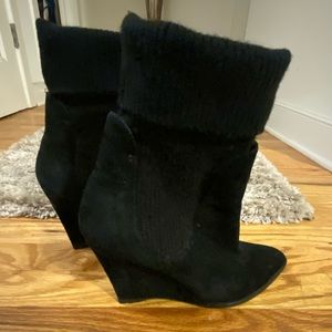 Givenchy Black Suede Sock Ankle Boot Sz 41